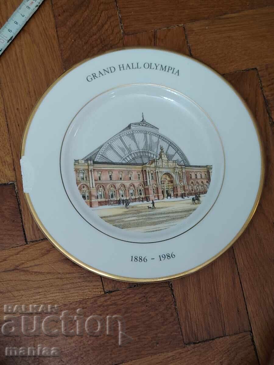 Marked porcelain plate