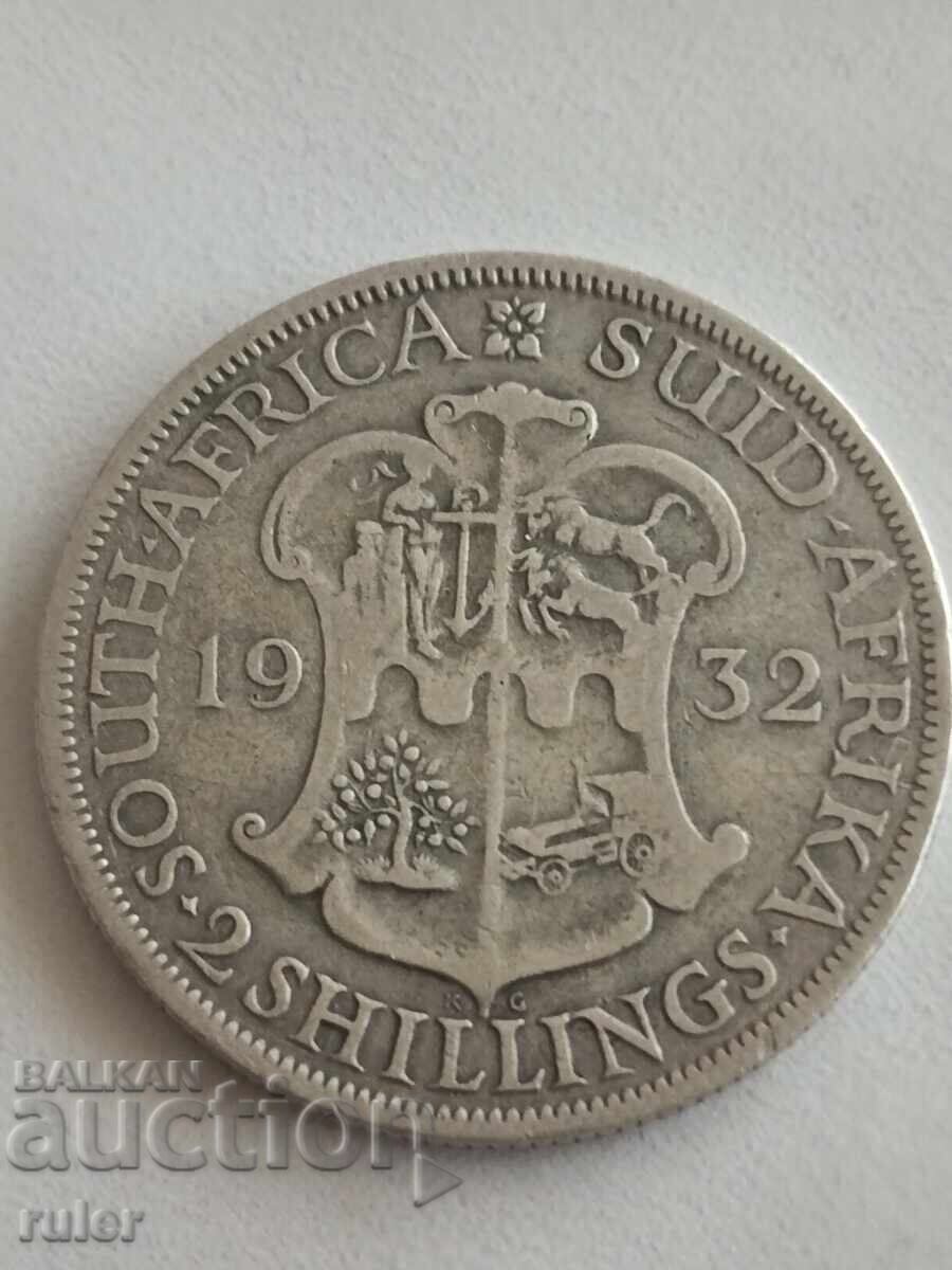 South Africa 2 Shillings 1932 Silver 11.11