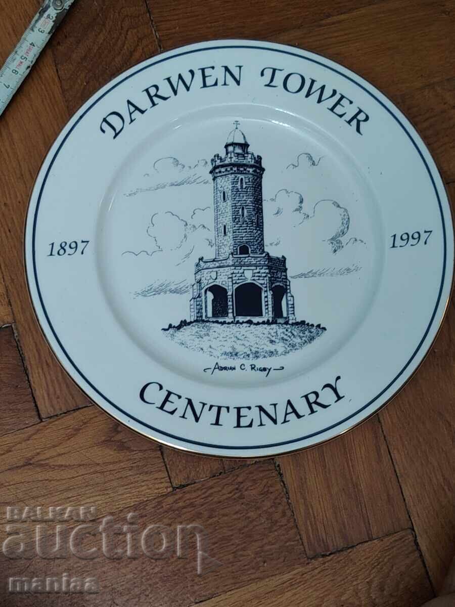 Marked porcelain plate