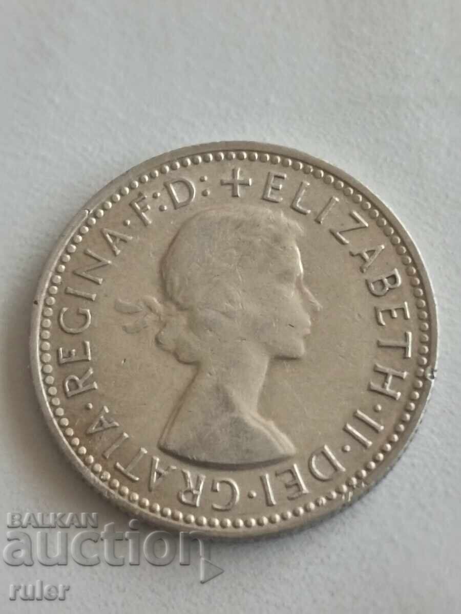 Australia 1 shilling 1960 Silver 5.66 with price € 4.50 | 8.80 BGN