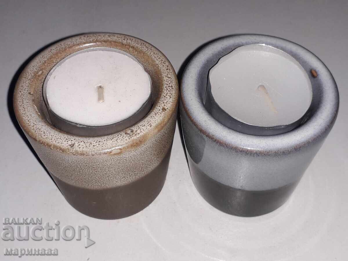 NEW CANDLE HOLDERS. CERAMIC NEW CANDLE HOLDERS. CERAMIC
