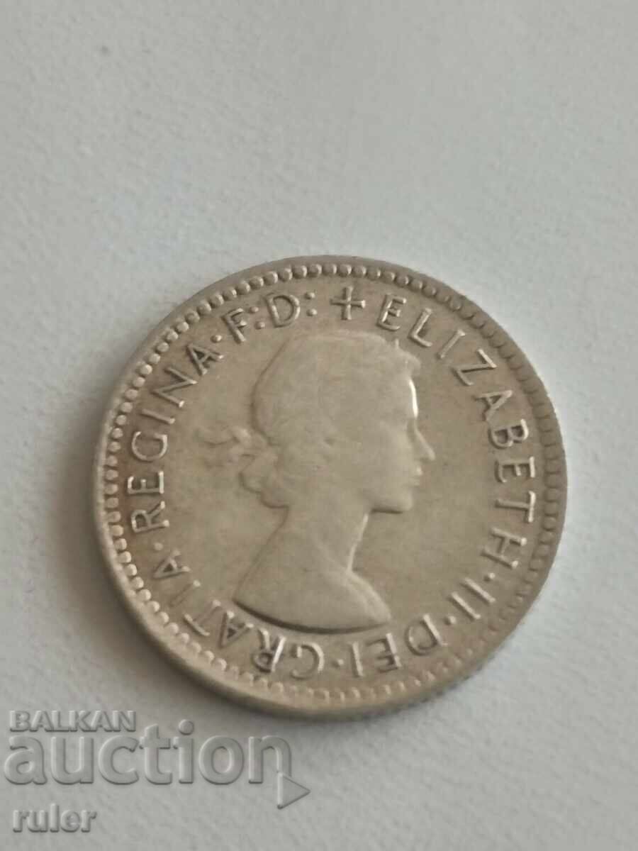 Αυστραλία 6 πένες 1963 Ασήμι με τιμή € 4.50 | 8.80 BGN