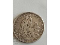 Περού 1/5 Σολ 1903 Ασήμι