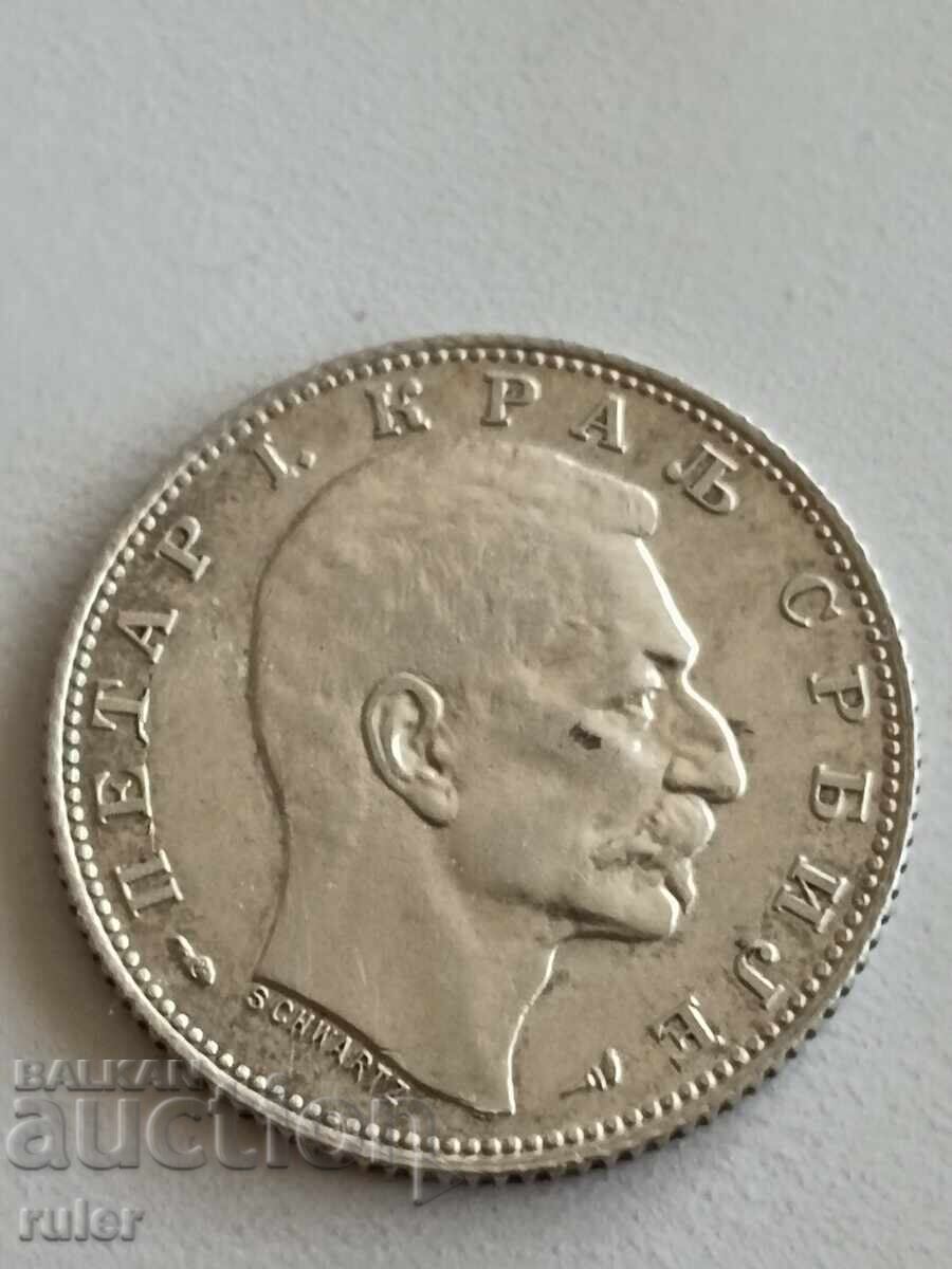 Serbia 1 Dinar 1915 Silver 5.01 g with price € 11.11 | 21.73 BGN