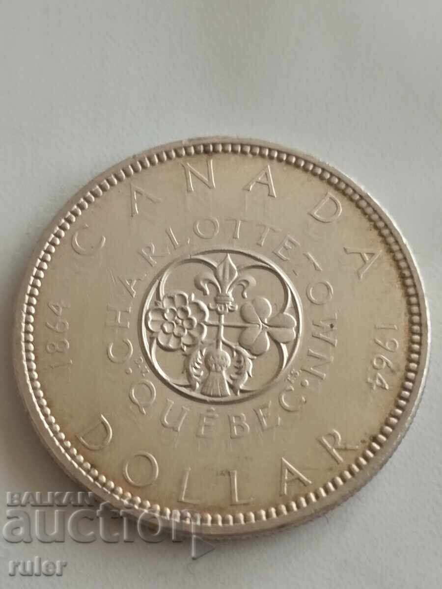 Canada 1 Dollar 1964 Silver 23.33 g
