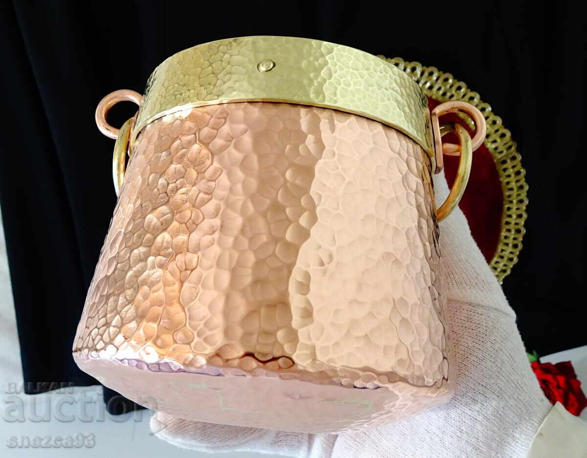 Delivery of Copper cauldron, copper bucket, pure red copper 2 L Delivery of Copper cauldron, copper bucket, pure red copper 2 L