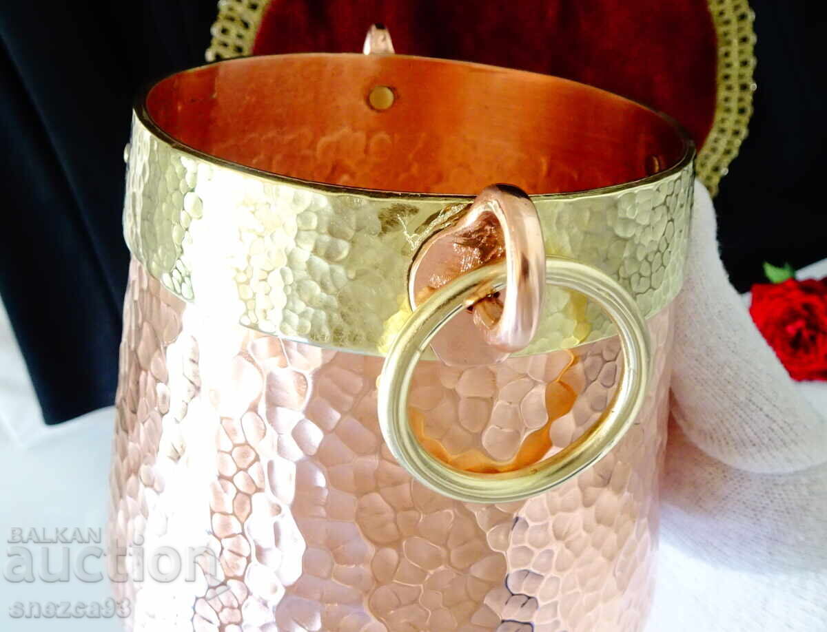 Copper cauldron, copper bucket, pure red copper 2 L - 5 Copper cauldron, copper bucket, pure red copper 2 L - 5