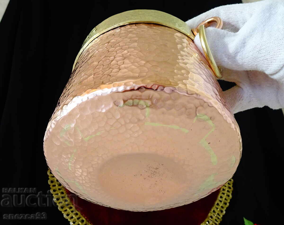 Copper cauldron, copper bucket, pure red copper 2 L - 6 Copper cauldron, copper bucket, pure red copper 2 L - 6