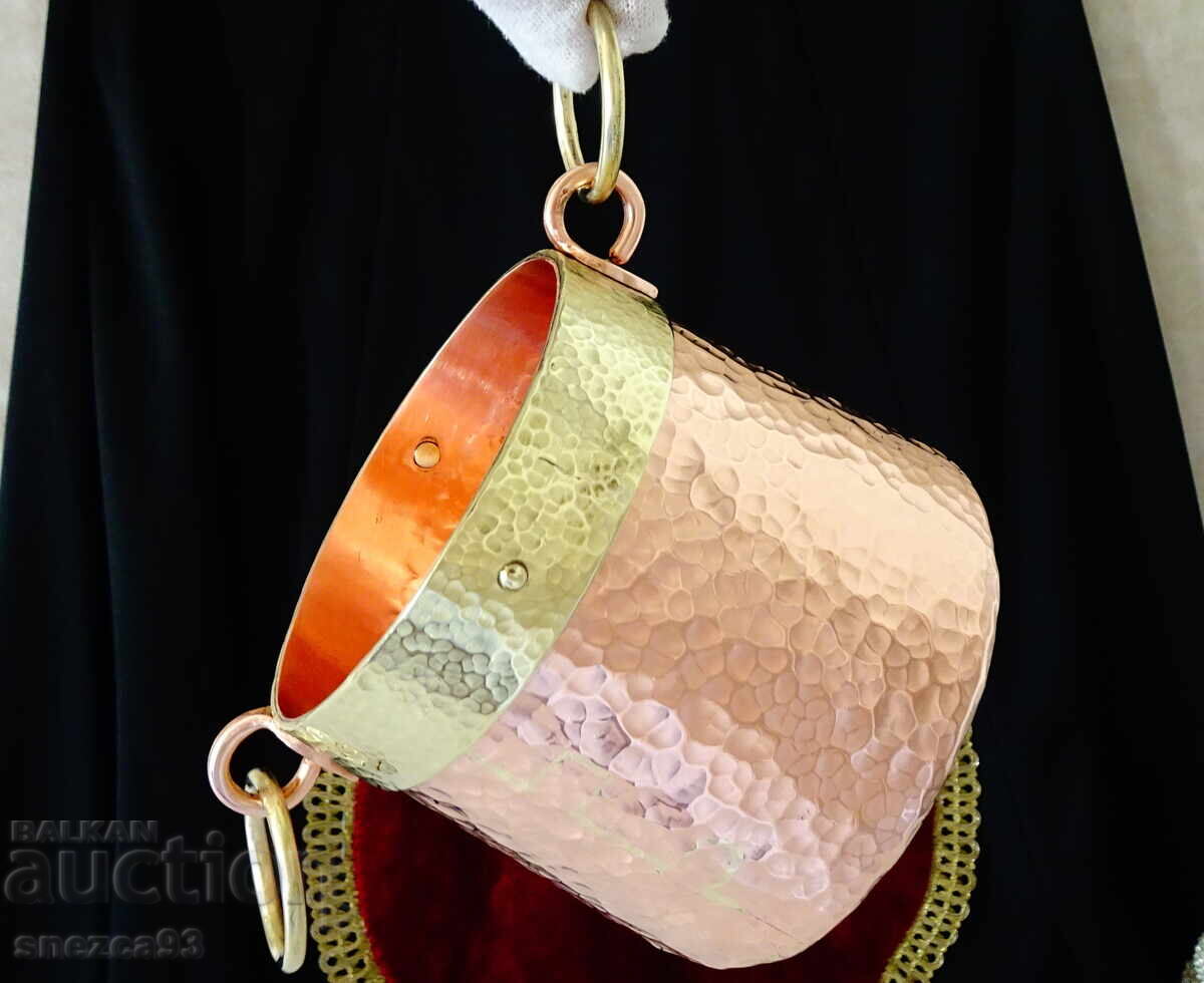 Copper cauldron, copper bucket, pure red copper 2 L - 7 Copper cauldron, copper bucket, pure red copper 2 L - 7
