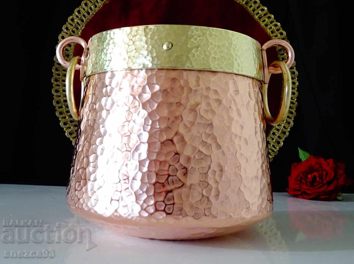 Copper cauldron, copper bucket, pure red copper 2 L Copper cauldron, copper bucket, pure red copper 2 L