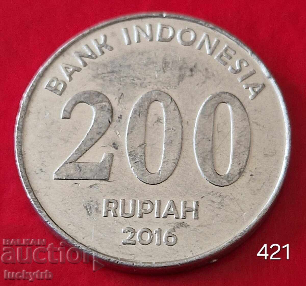 200 rupii 2016 - Indonezia 200 rupii 2016 - Indonezia