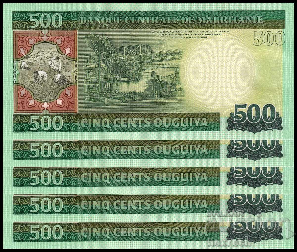 ❤️ ⭐ x5 bucăți Mauritania 2013 500 ouguiya UNC noi ⭐ ❤️ cu preț € 5.75 | 11.25 BGN ❤️ ⭐ x5 bucăți Mauritania 2013 500 ouguiya UNC noi ⭐ ❤️ cu preț € 5.75 | 11.25 BGN