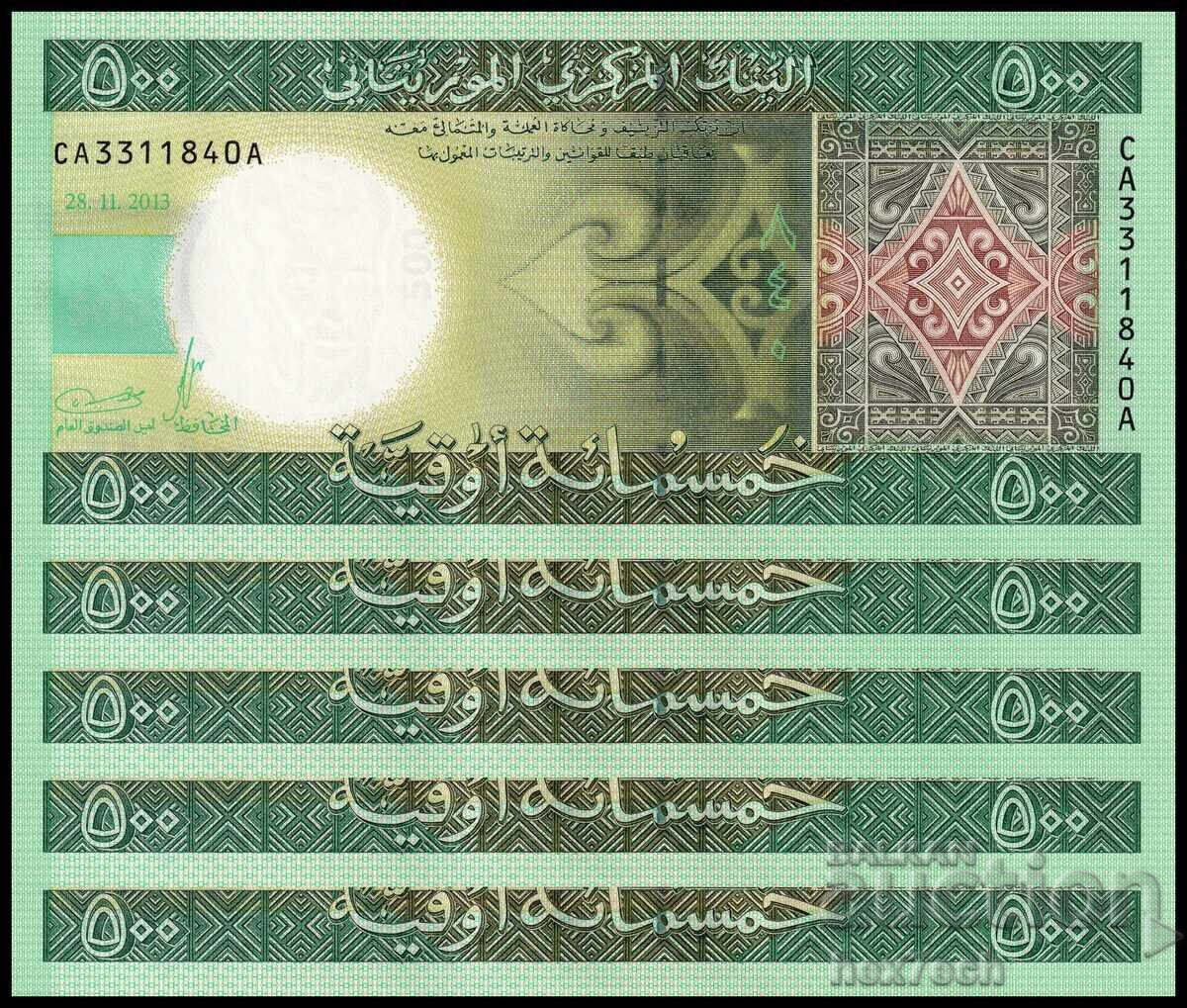 ❤️ ⭐ x5 bucăți Mauritania 2013 500 ouguiya UNC noi ⭐ ❤️ ❤️ ⭐ x5 bucăți Mauritania 2013 500 ouguiya UNC noi ⭐ ❤️