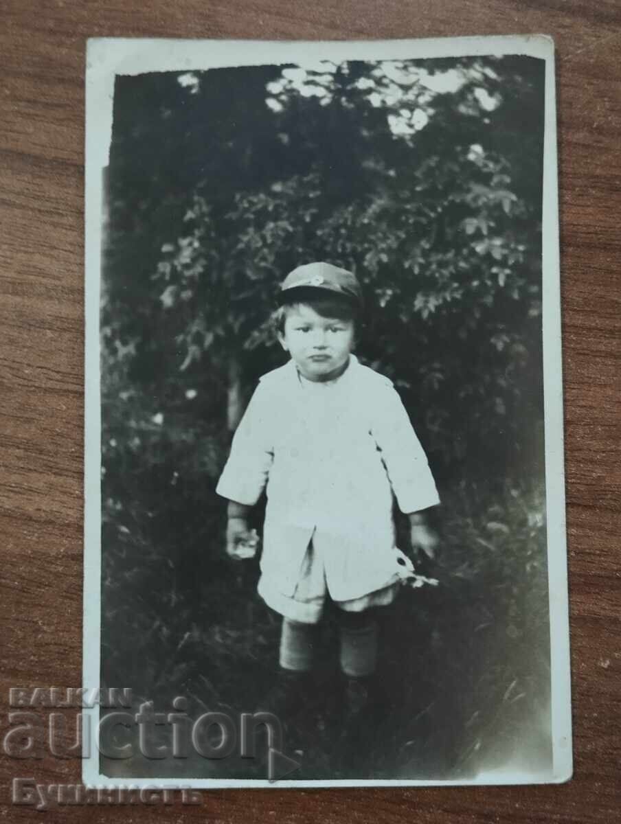 FOTOGRAFIE COPIL 1933 - semnată