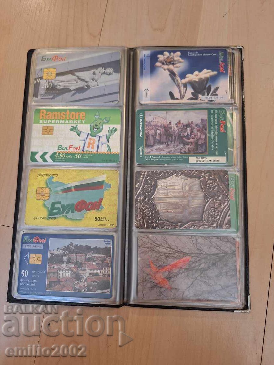 Delivery of Phonecards in binder 44 pcs