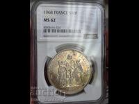 10 franci 1968 MS 62