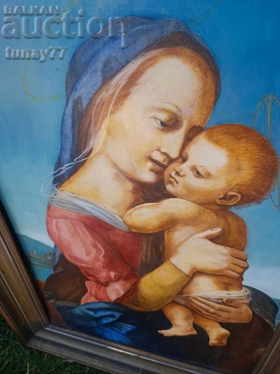 Tablou mare pictat în ulei pe pânză cu preț € 10.49 | 20.52 BGN