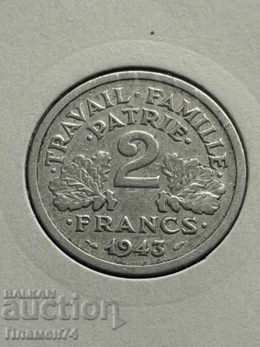 2 φράγκα 1943 Γαλλία