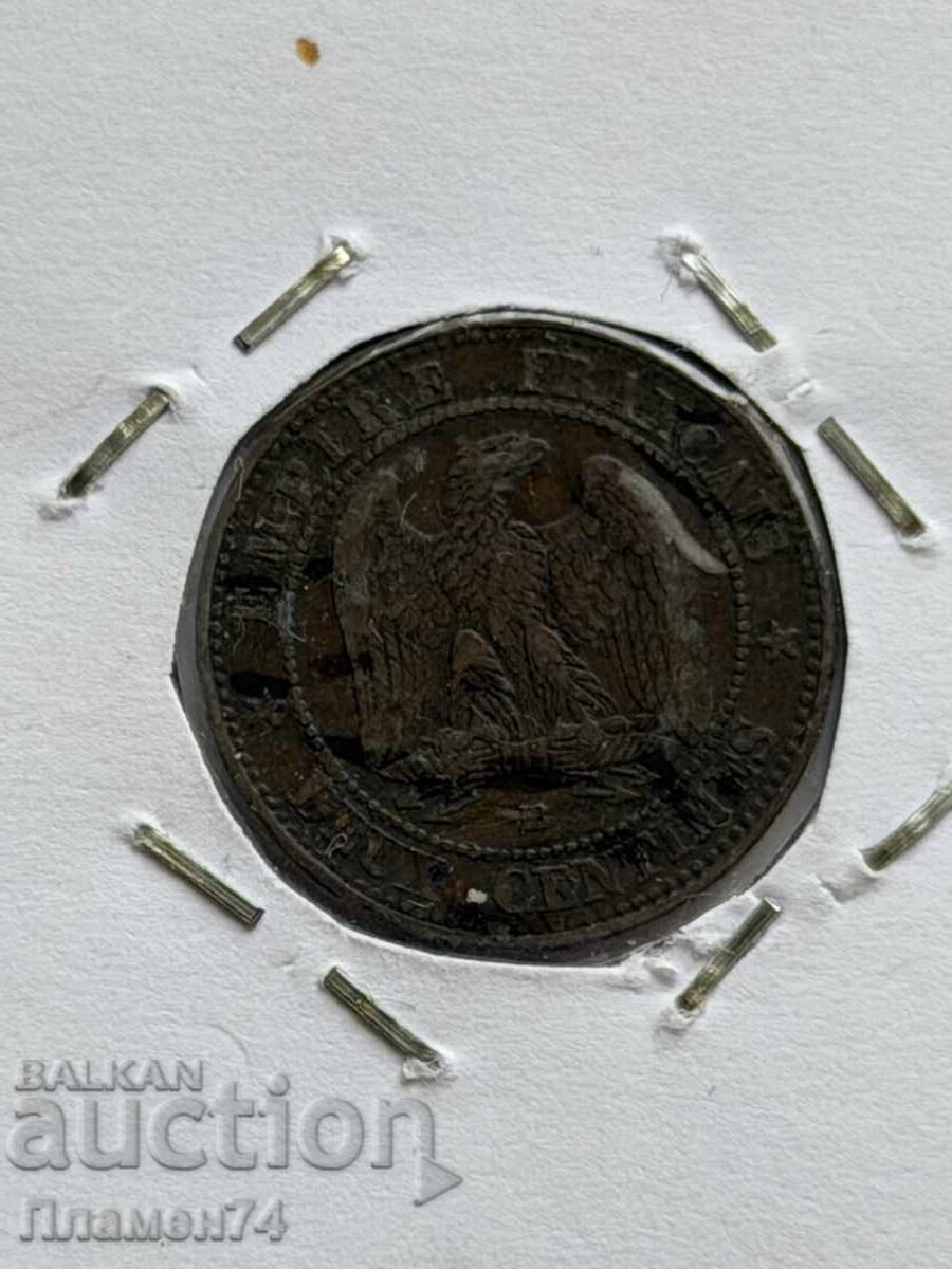2 centime 1854 Franța cu preț € 9.00 | 17.60 BGN