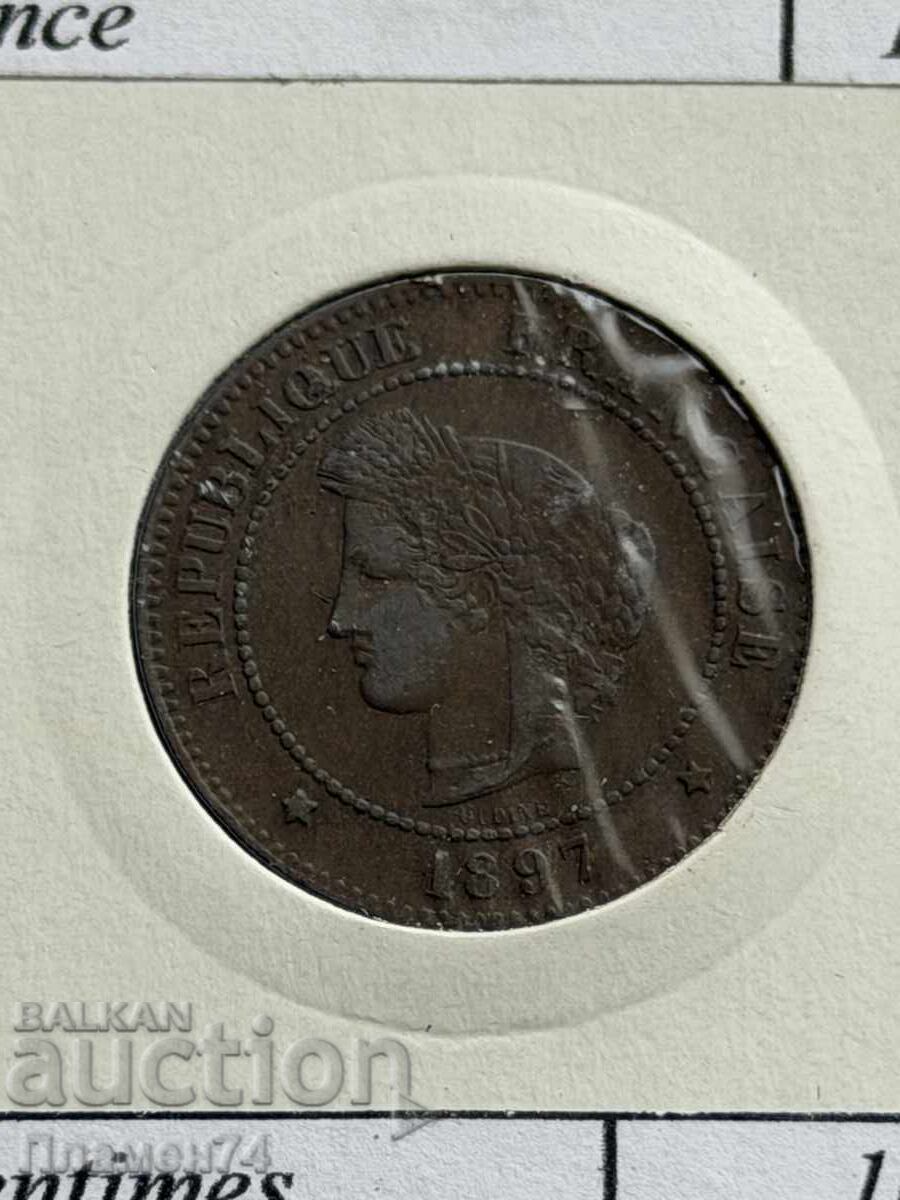 5 centime 1897 Franța cu preț € 5.00 | 9.78 BGN 5 centime 1897 Franța cu preț € 5.00 | 9.78 BGN