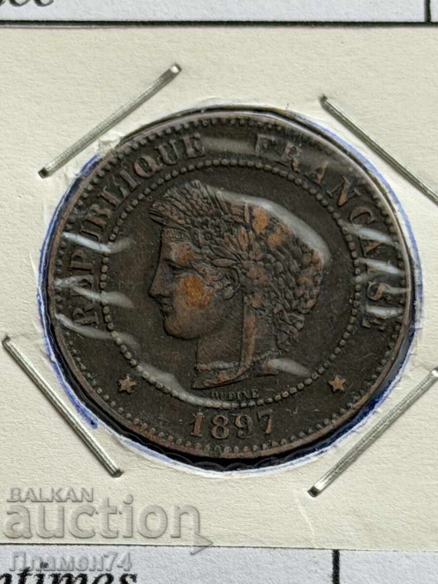 5 centime 1897 Franța cu preț € 5.00 | 9.78 BGN 5 centime 1897 Franța cu preț € 5.00 | 9.78 BGN