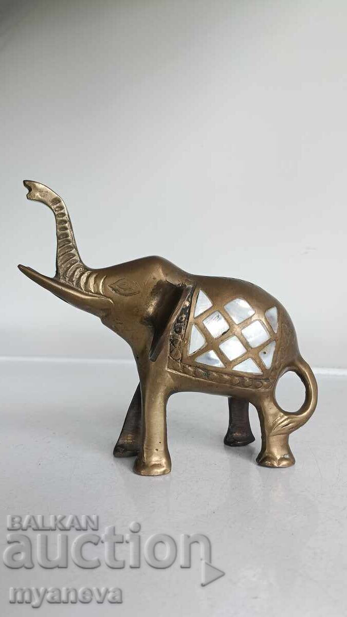 Statuetă vintage cu elefant, simbol al norocului - 5 Statuetă vintage cu elefant, simbol al norocului - 5