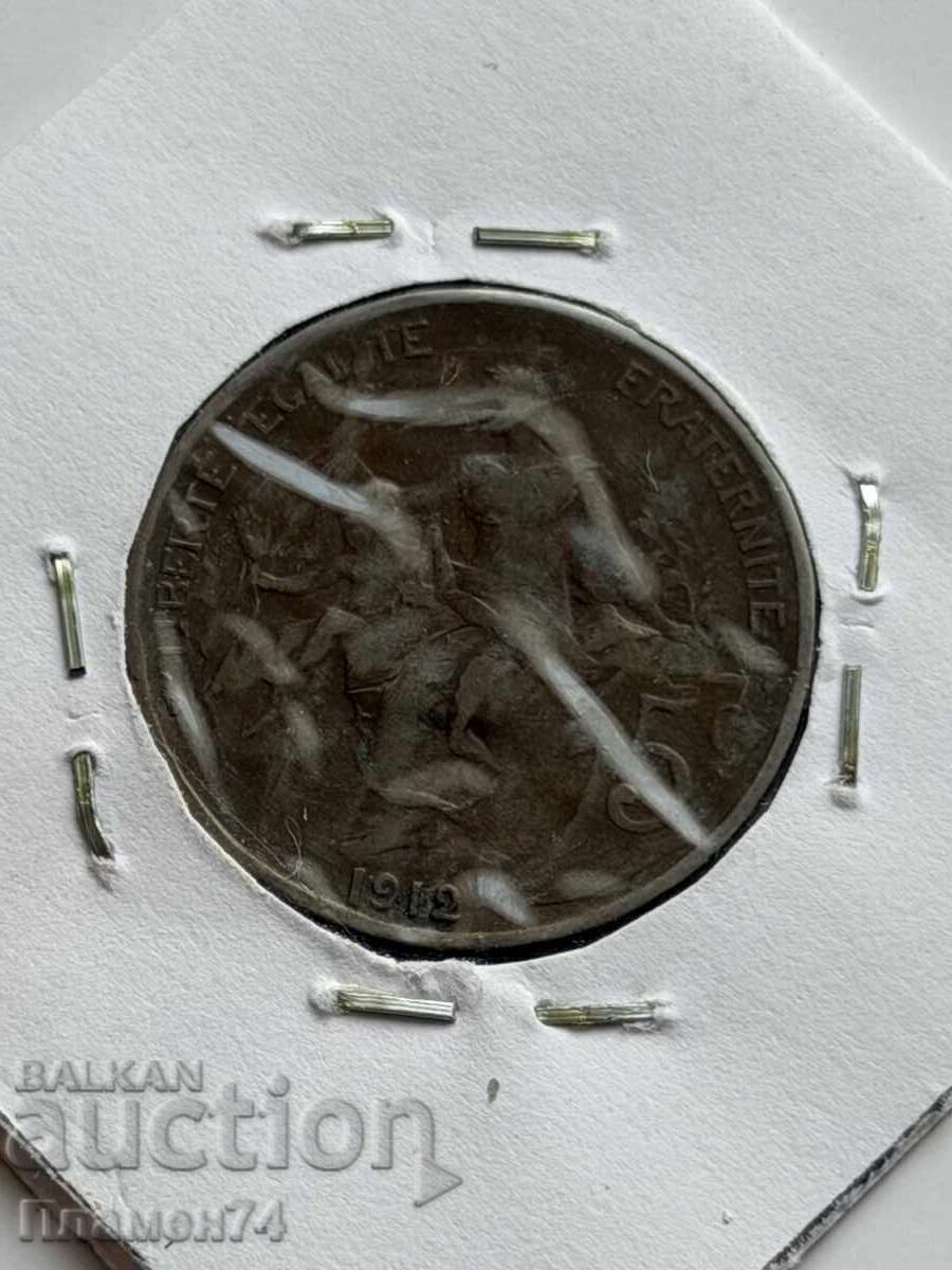 5 centimes 1912 France