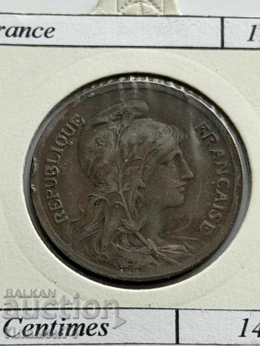 10 сантима 1917 Франция с цена € 4.00 | 7.82 лв.