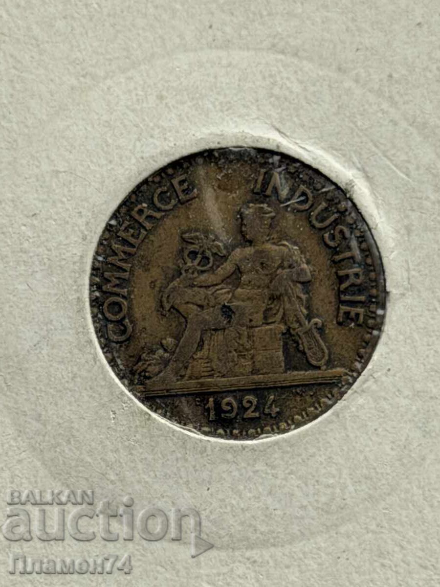 50 сантима 1924 Франция с цена € 1.00 | 1.96 лв.