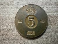 Suedia - 5 öre (1963)