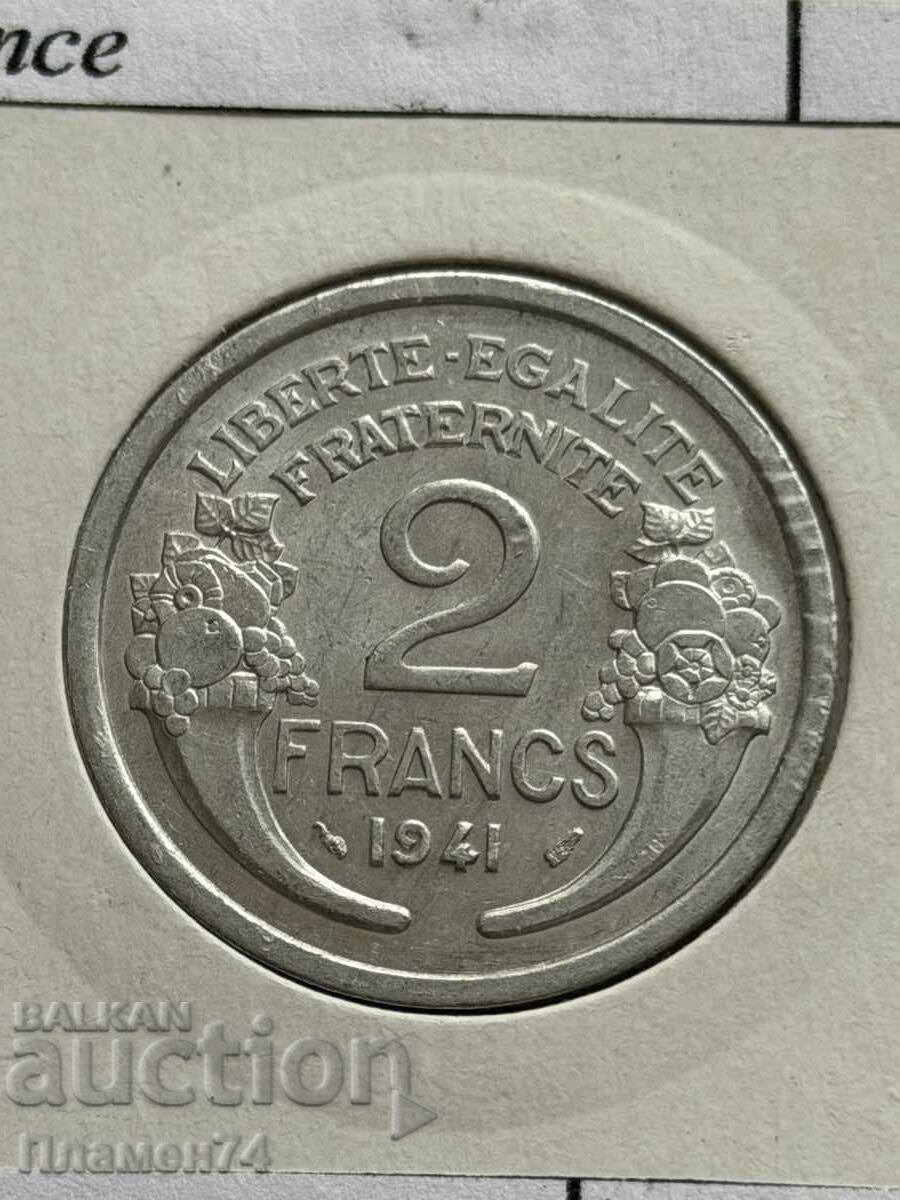 2 franci 1941 Franța
