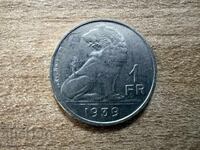 Belgium - 1 Franc (1939) - BELGIQUE - BELGIE
