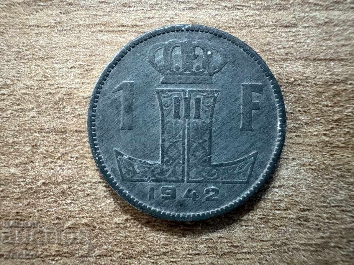 Belgia - 1 franc (1942) - BELGIQUE - BELGIE