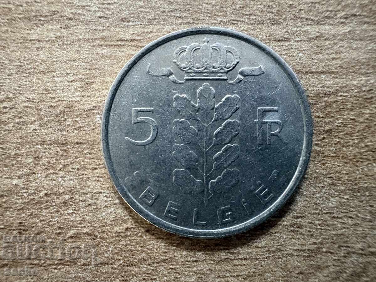 Belgium - 5 francs (1977) - BELGIE Belgium - 5 francs (1977) - BELGIE