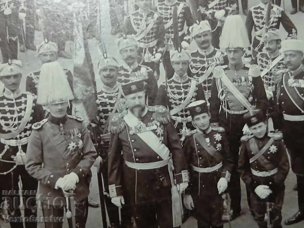 FOTOGRAFIE-POZĂ VECHE CARTON-ȚARUL FERDINAND FOTOGRAFIE-POZĂ VECHE CARTON-ȚARUL FERDINAND