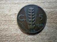 Italia - 5 centesimi (1921)