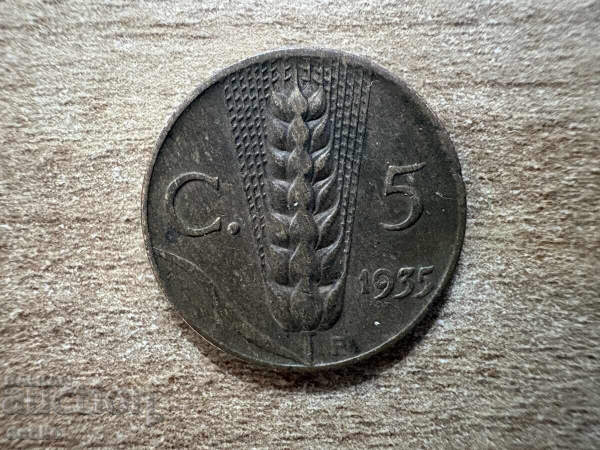 Italia - 5 centesimi (1935) Italia - 5 centesimi (1935)