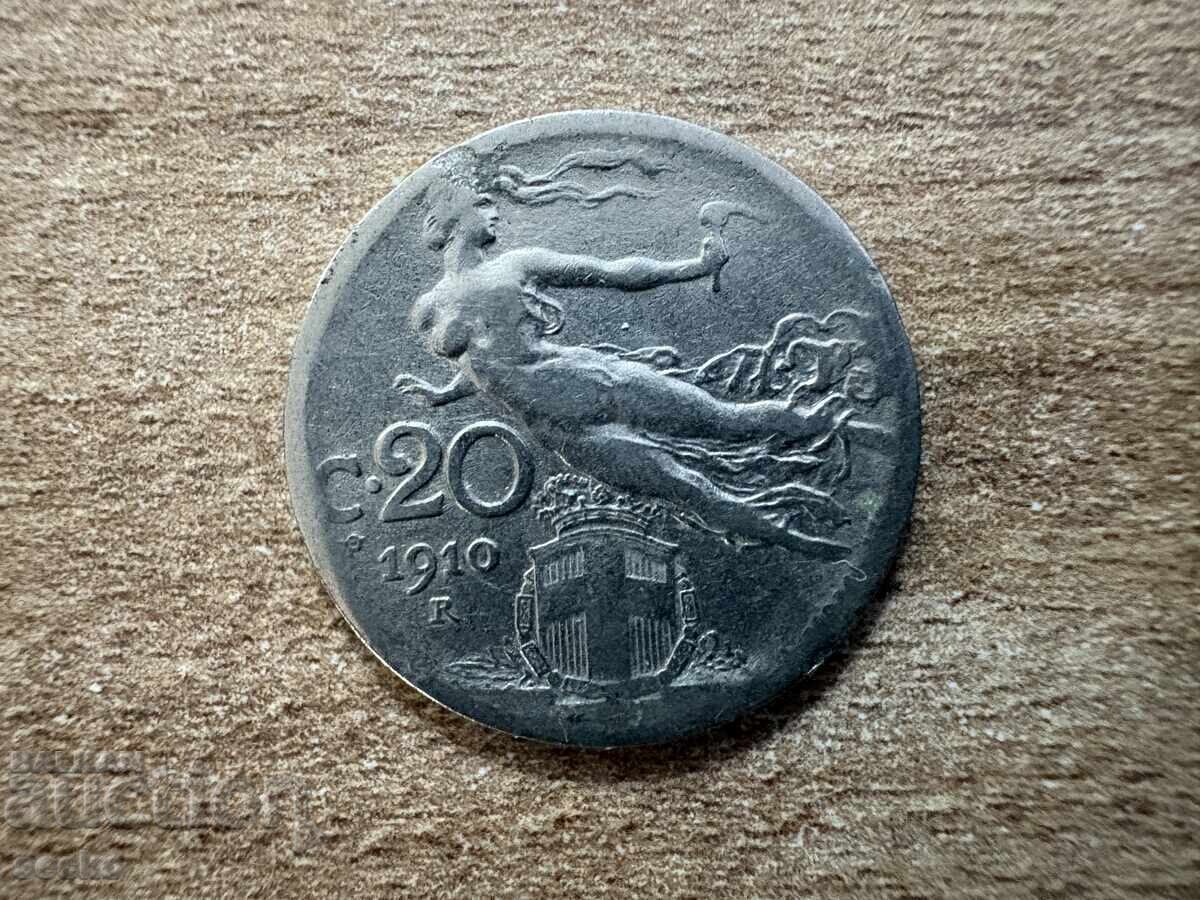 Italia - 20 centesimi (1910) Italia - 20 centesimi (1910)