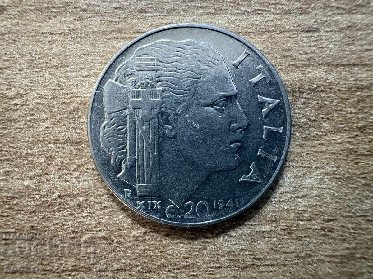 Италия - 20 чентезими (1941)