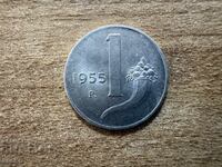 Italia - 1 liră (1955)