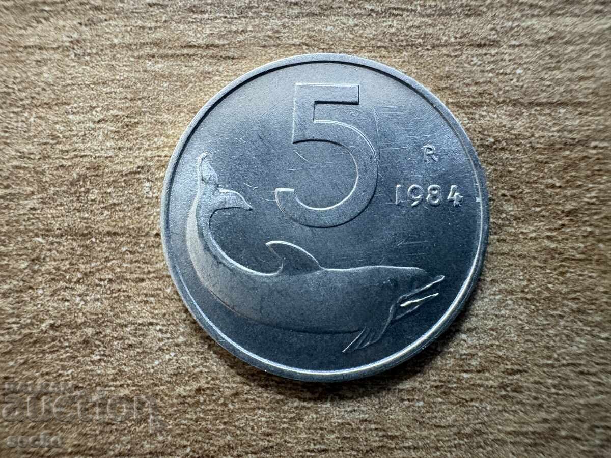 Italy - 5 lire (1984) Italy - 5 lire (1984)