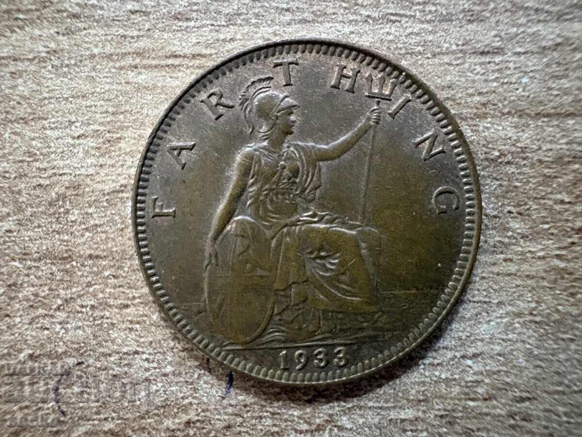 Marea Britanie - 1 farthing (1933)