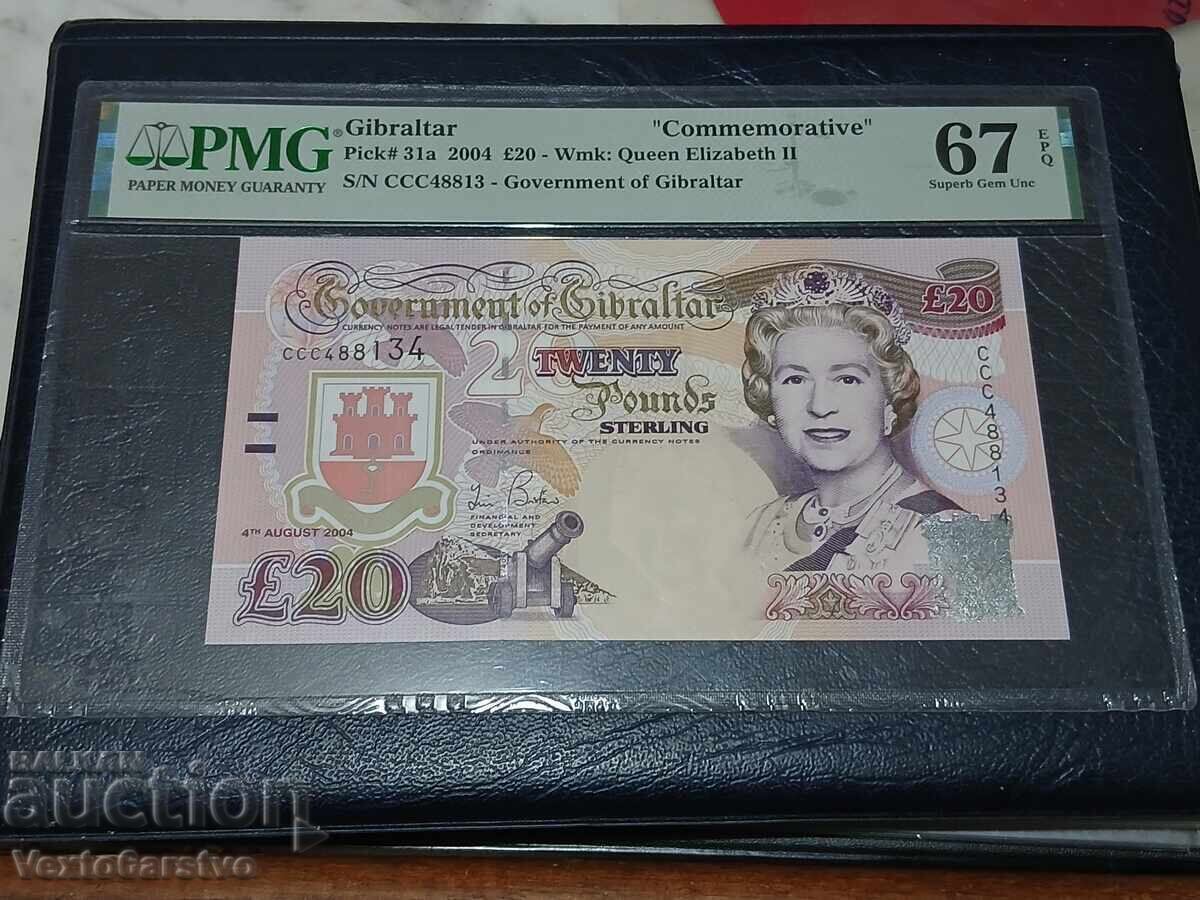 Banknote-20 Pounds Gibraltar 2004-ELIZABETH II Banknote-20 Pounds Gibraltar 2004-ELIZABETH II
