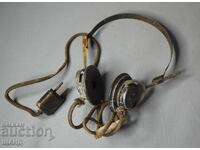 TELEFUNKEN 2000 old military headphones from a military radio station