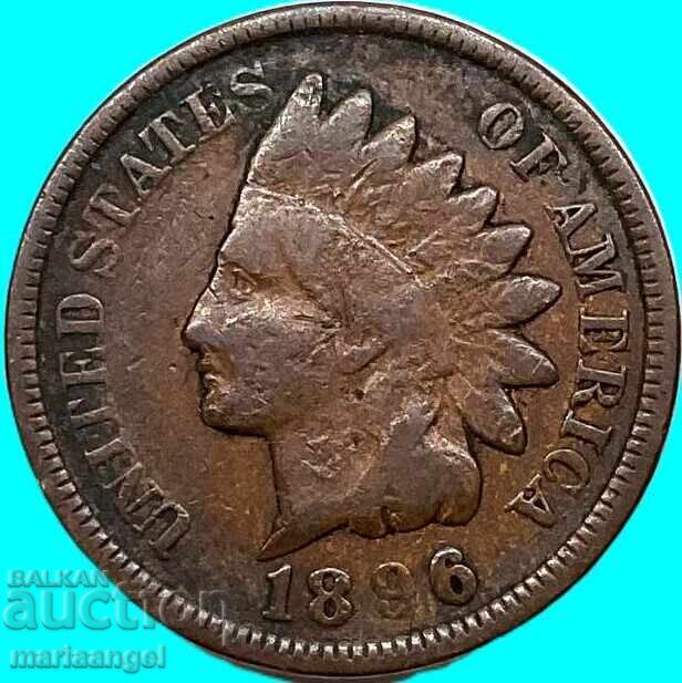 1 Cent 1896 SUA Indian Head - 7