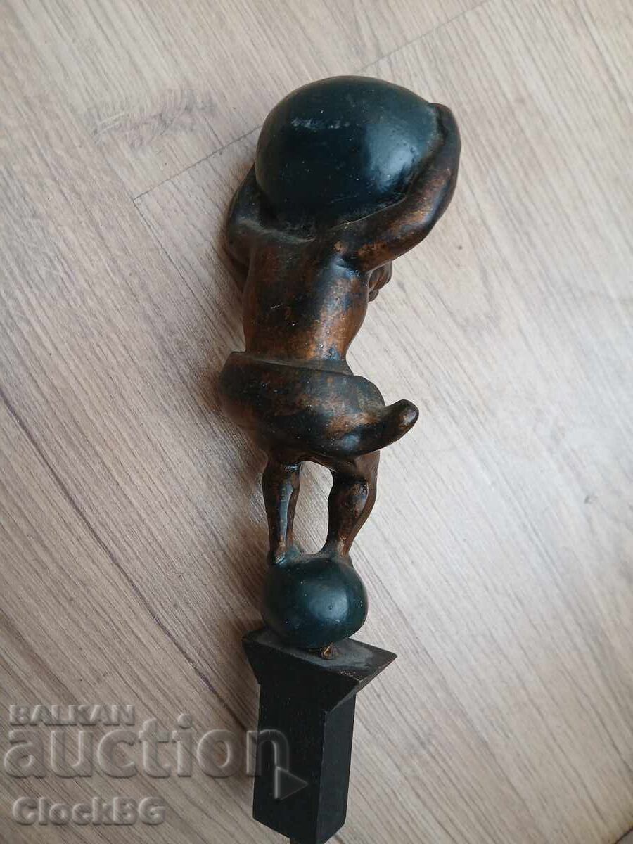 Ceas frizian uriaș atlas/îngeri - 5