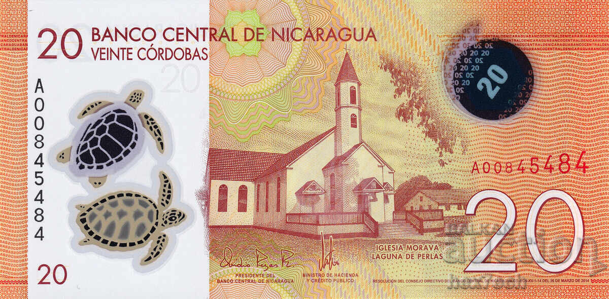 ❤️ ⭐ Νικαράγουα 2014 20 Cordoba Polymer UNC νέο ⭐ ❤️ με τιμή € 2.99 | 5.85 BGN ❤️ ⭐ Νικαράγουα 2014 20 Cordoba Polymer UNC νέο ⭐ ❤️ με τιμή € 2.99 | 5.85 BGN
