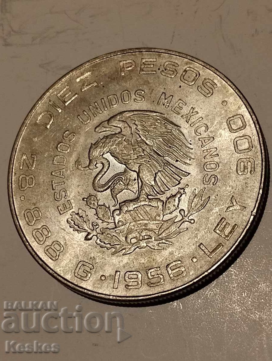 Μεξικό 10 πέσος 1956 - 6