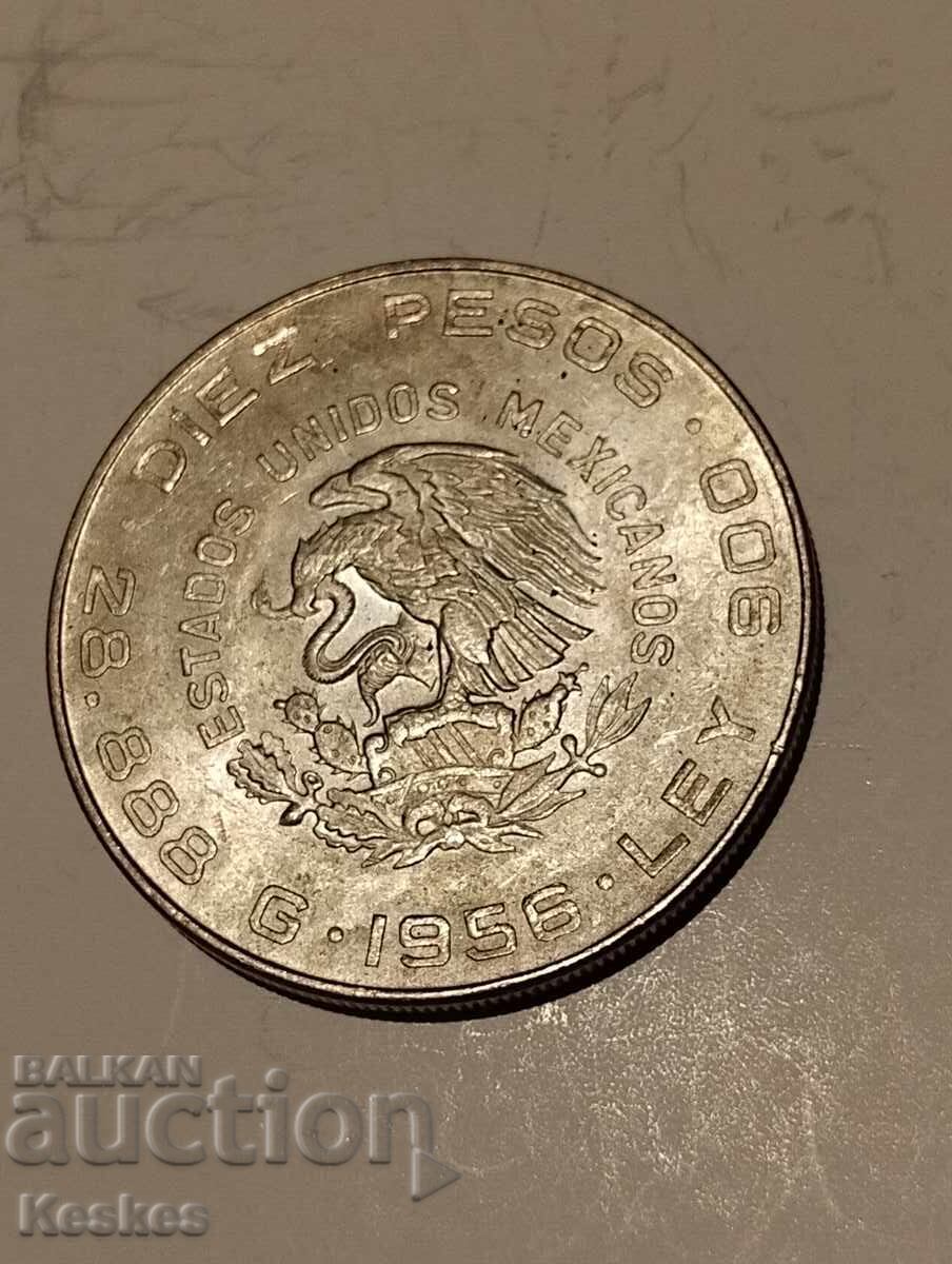 Μεξικό 10 πέσος 1956 - 7
