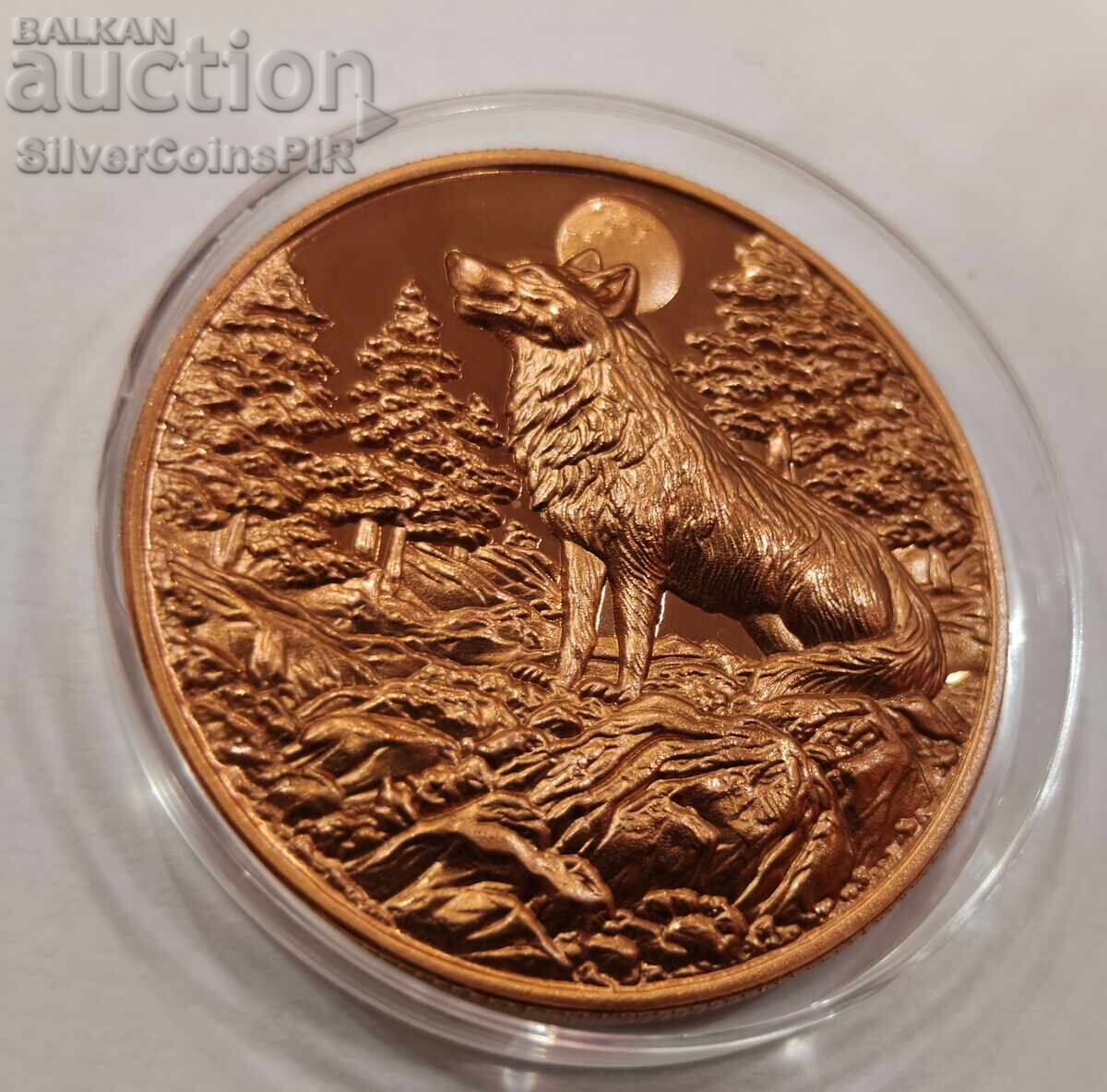 1 oz Copper Wolf Round Wildlife with price € 26.00 | 50.85 BGN